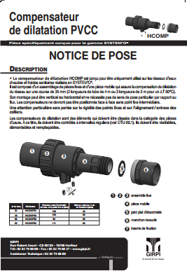 Notice de pose HCOMP noir A3 8 10 14